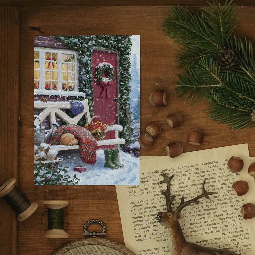 "Зелёные сапоги" почтовая открытка для посткроссинга