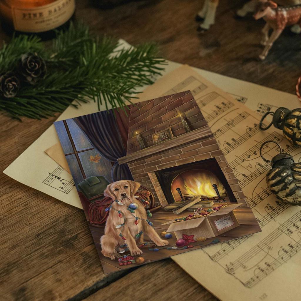 "Рождественские хроники" почтовая открытка для посткроссинга