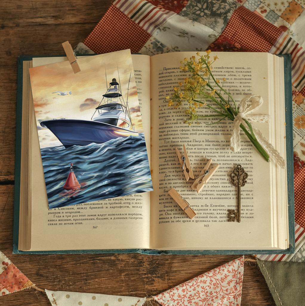 "Морские приключения" почтовая открытка для посткроссинга