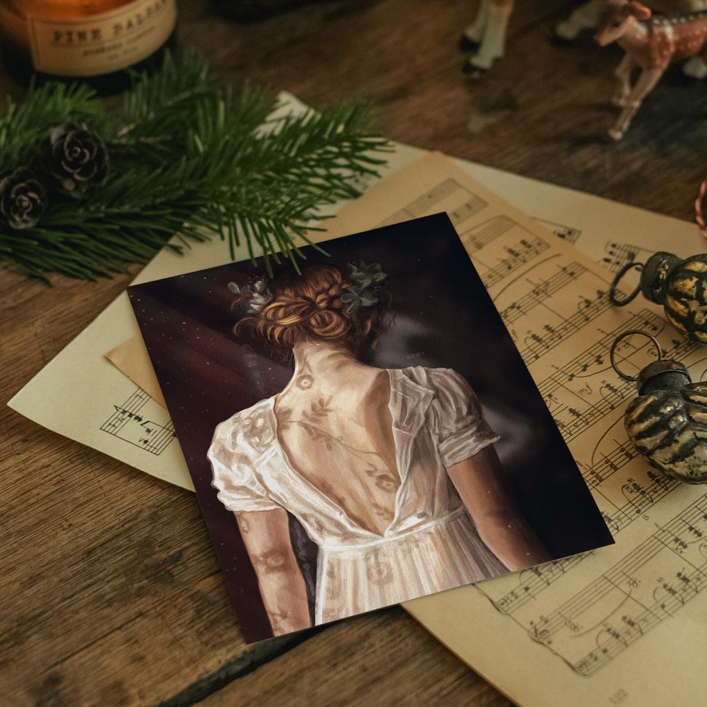 "Лесные тени" почтовая открытка для посткроссинга