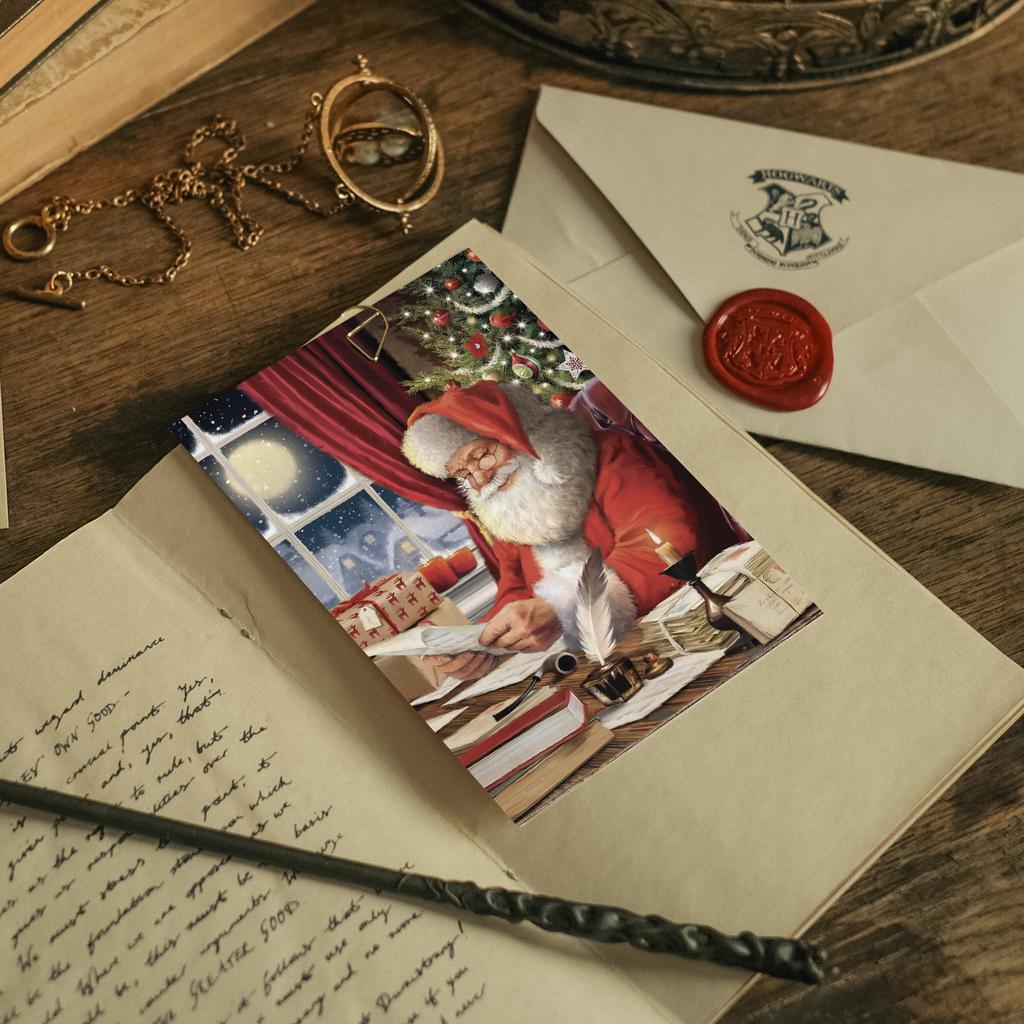 "Санта Клаус" почтовая открытка для посткроссинга