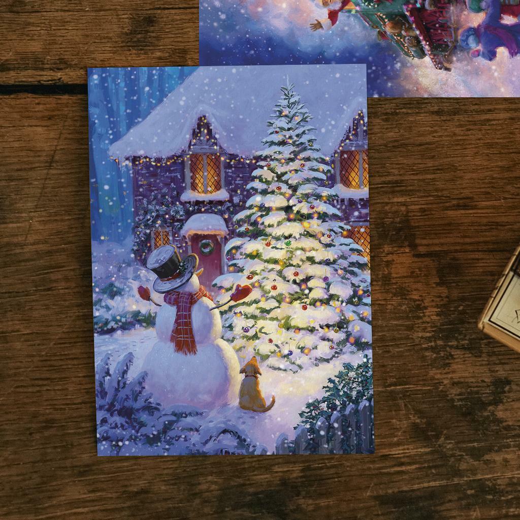 "Holiday joys" postcard for postcrossing