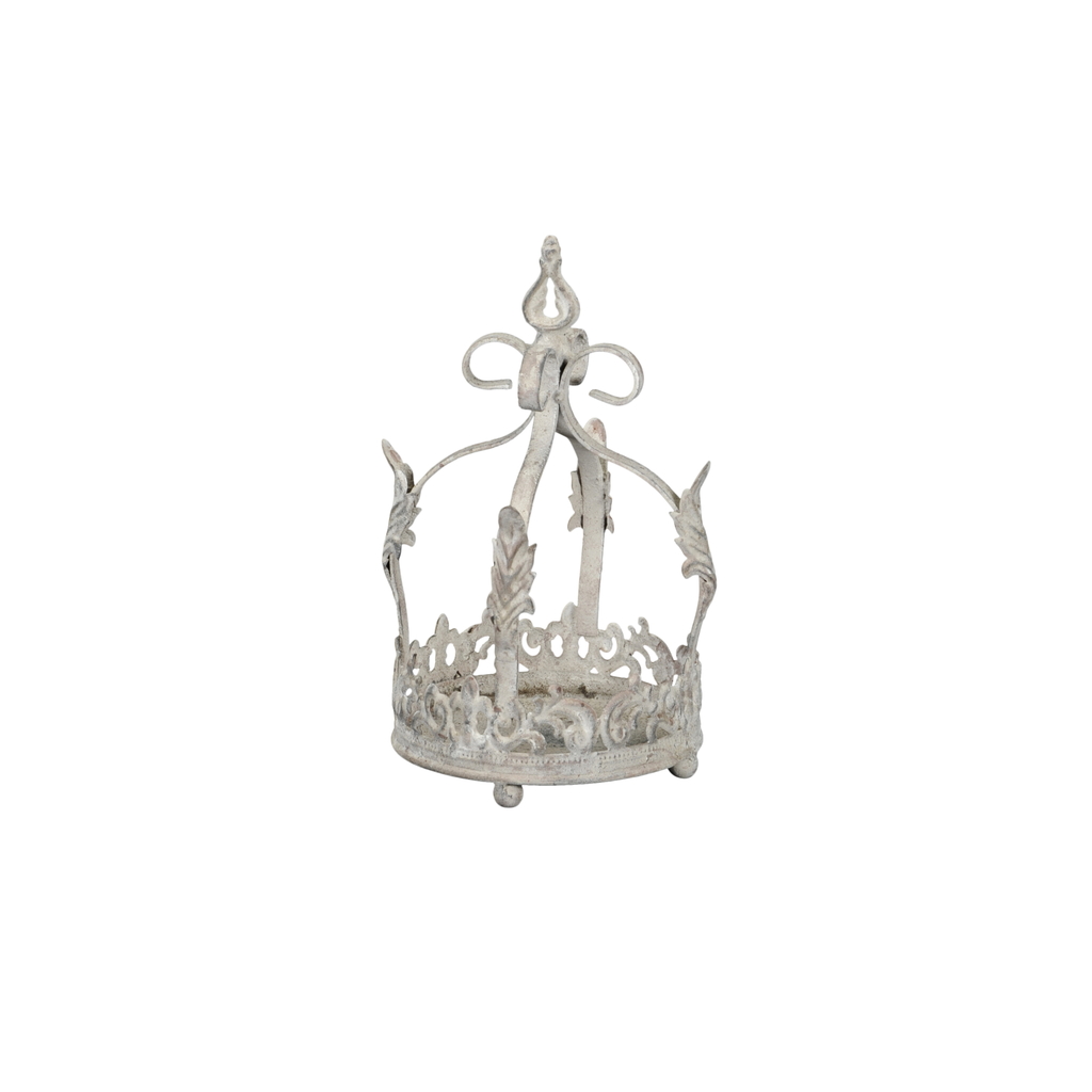 Поднос "Корона" серый антик