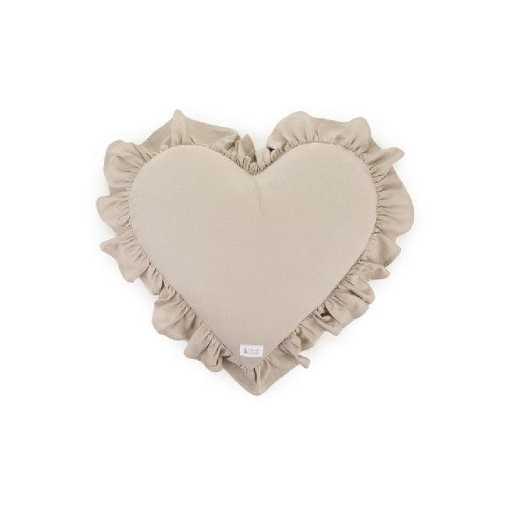 Подушка декоративная  "Деметра - сердце" беж