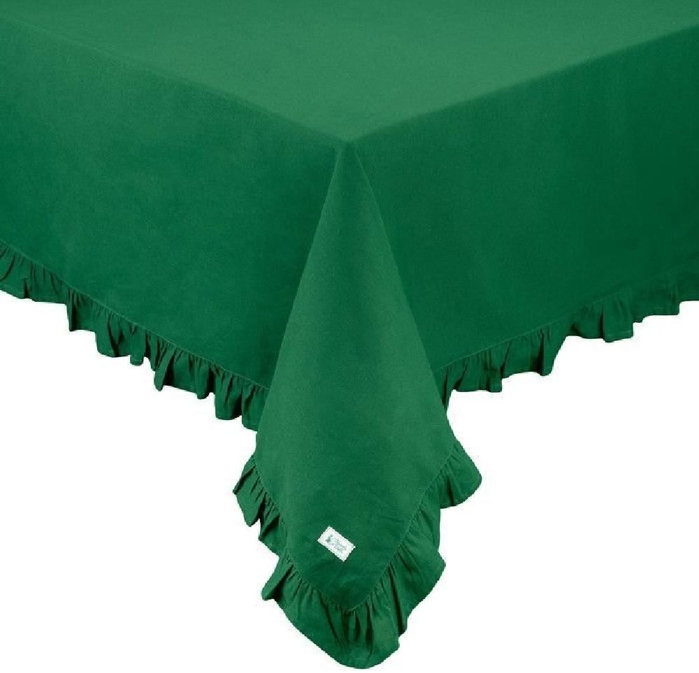 Скатерть с воланом "Деметра" зеленая
