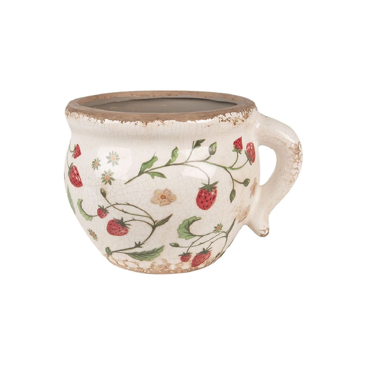 Кашпо-кружка "Земляника"
