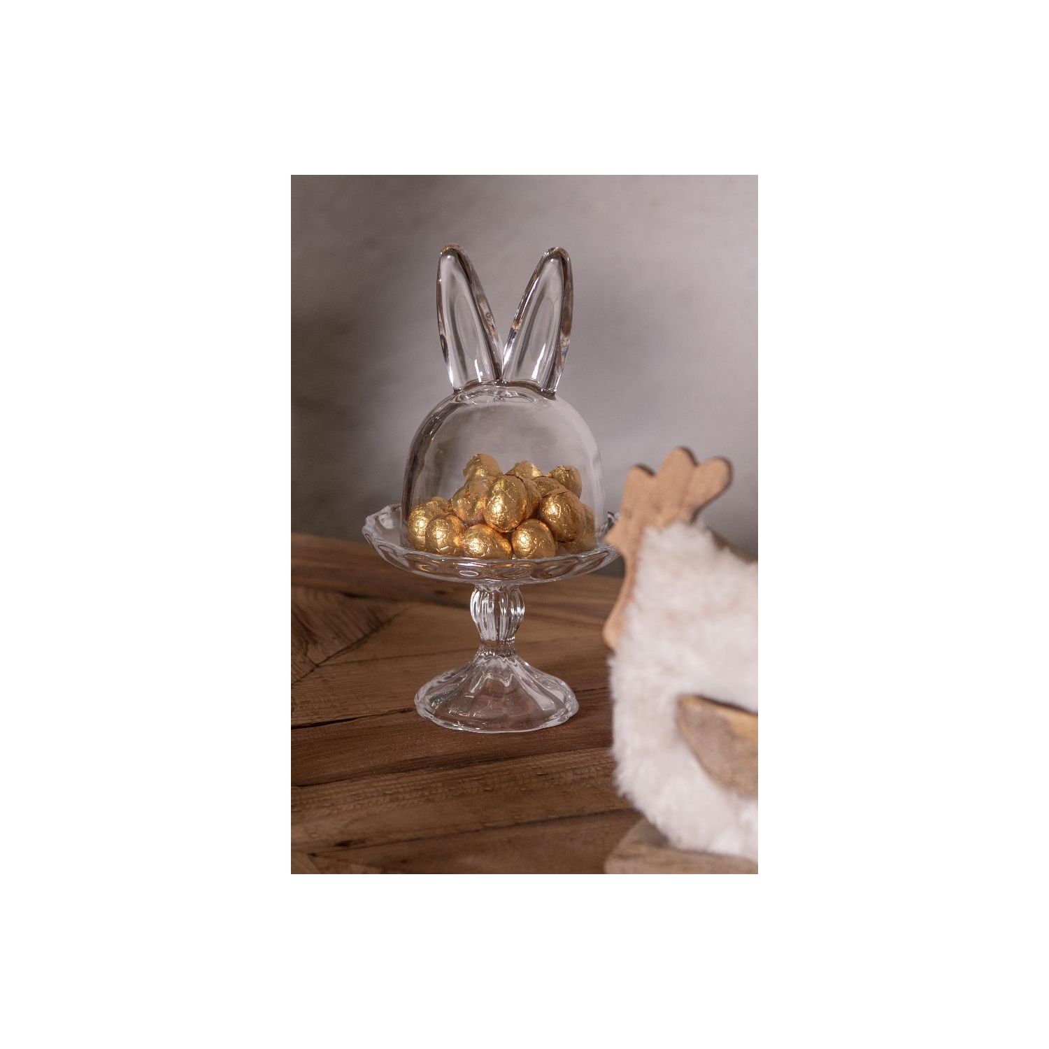 Этажерка с клошем "Кроличьи ушки"