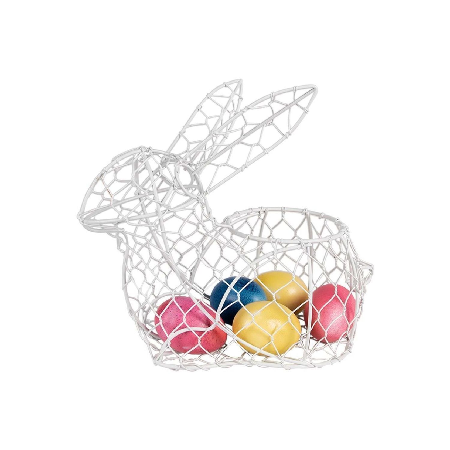 Корзинка декоративная "Белый кролик"