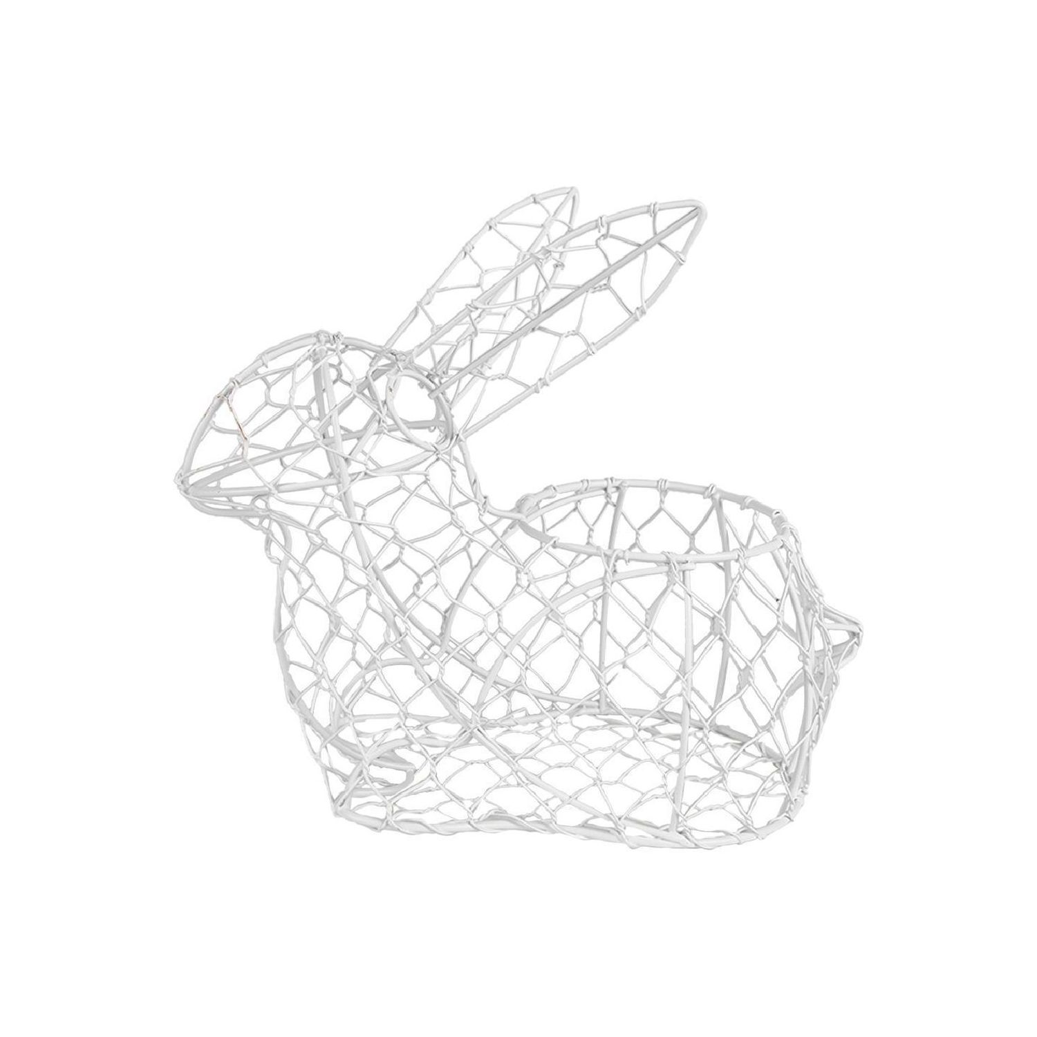 Корзинка декоративная "Белый кролик"
