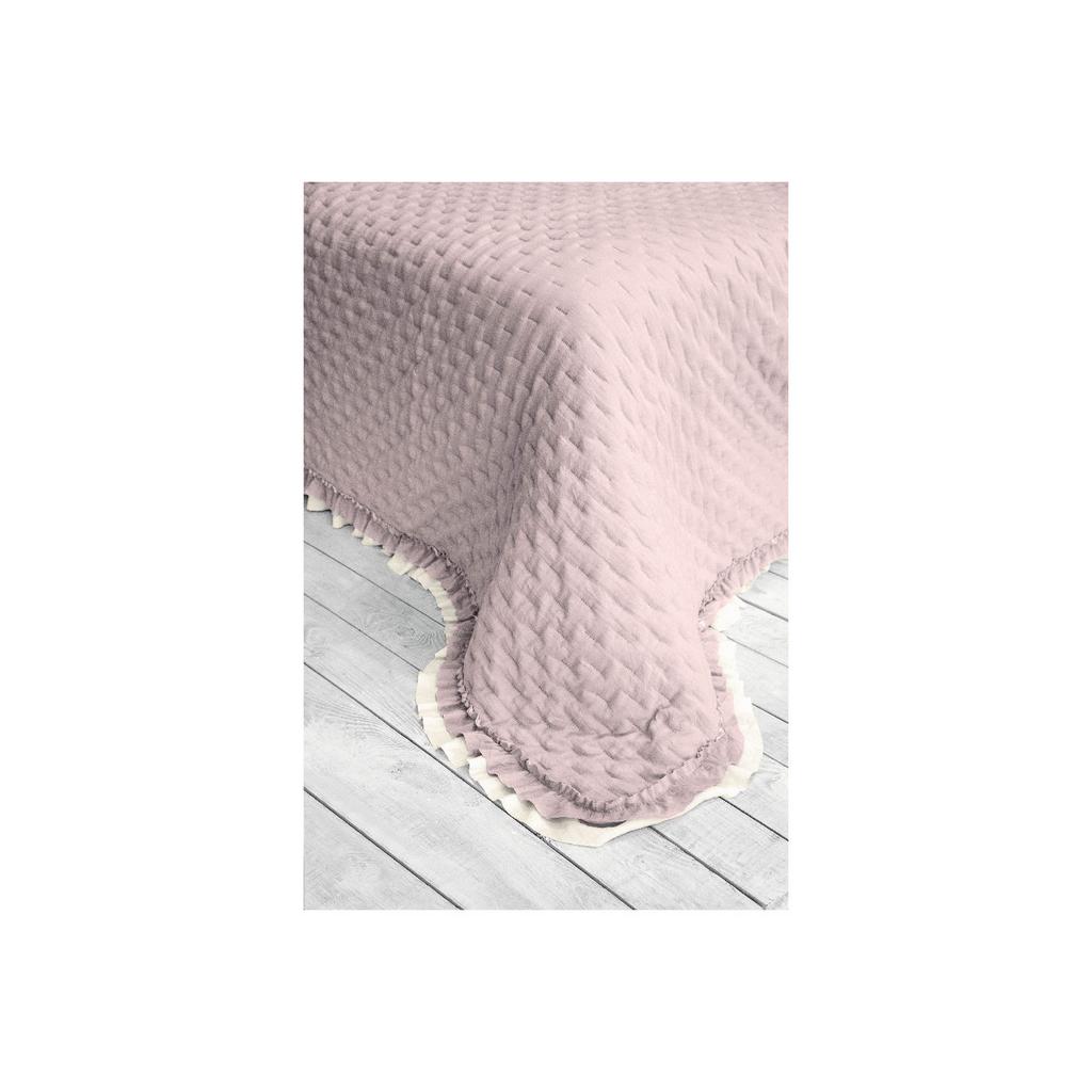 Покрывало 1-спальное с рюшами "Рошель"  РОЗА