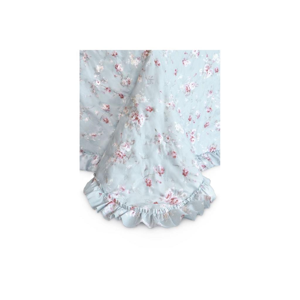 Покрывало 1,5-спальное "Сад" СВЕТЛО ГОЛУБОЕ