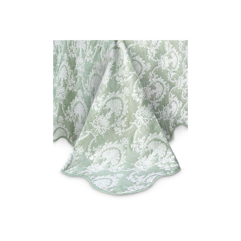 Покрывало жаккард 2-спальное  "Кассиопея" ЗЕЛЕНОЕ