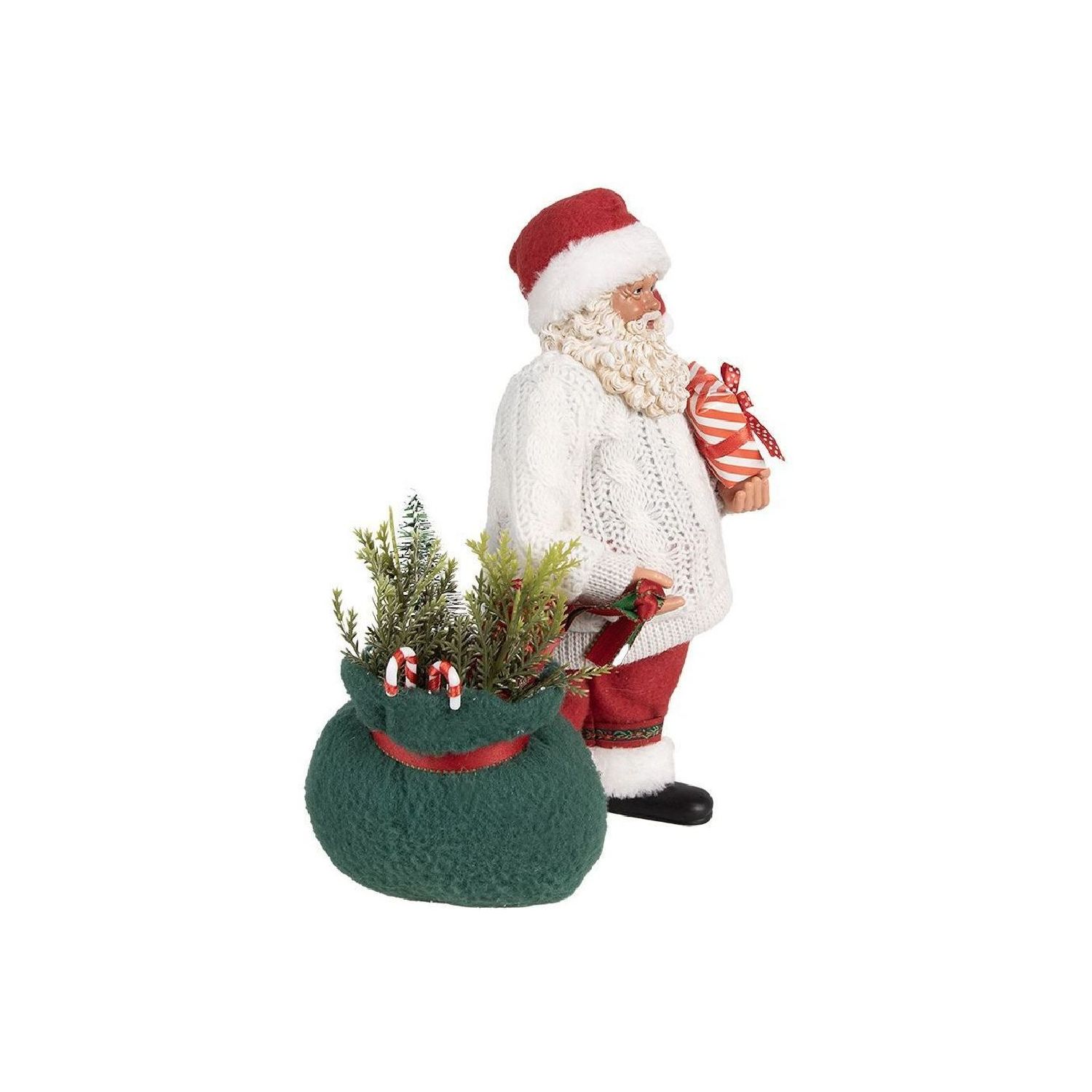 Декор "Санта в белом свитере"