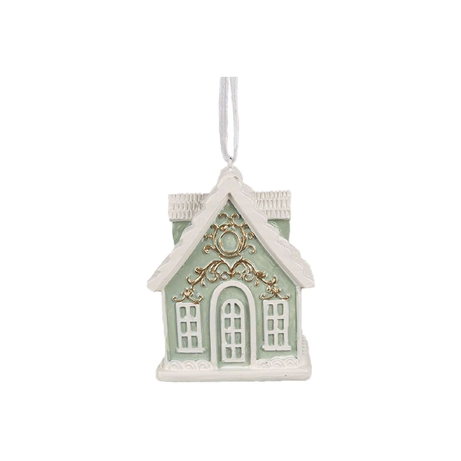 Декор подвесной "Пряничный домик" мята