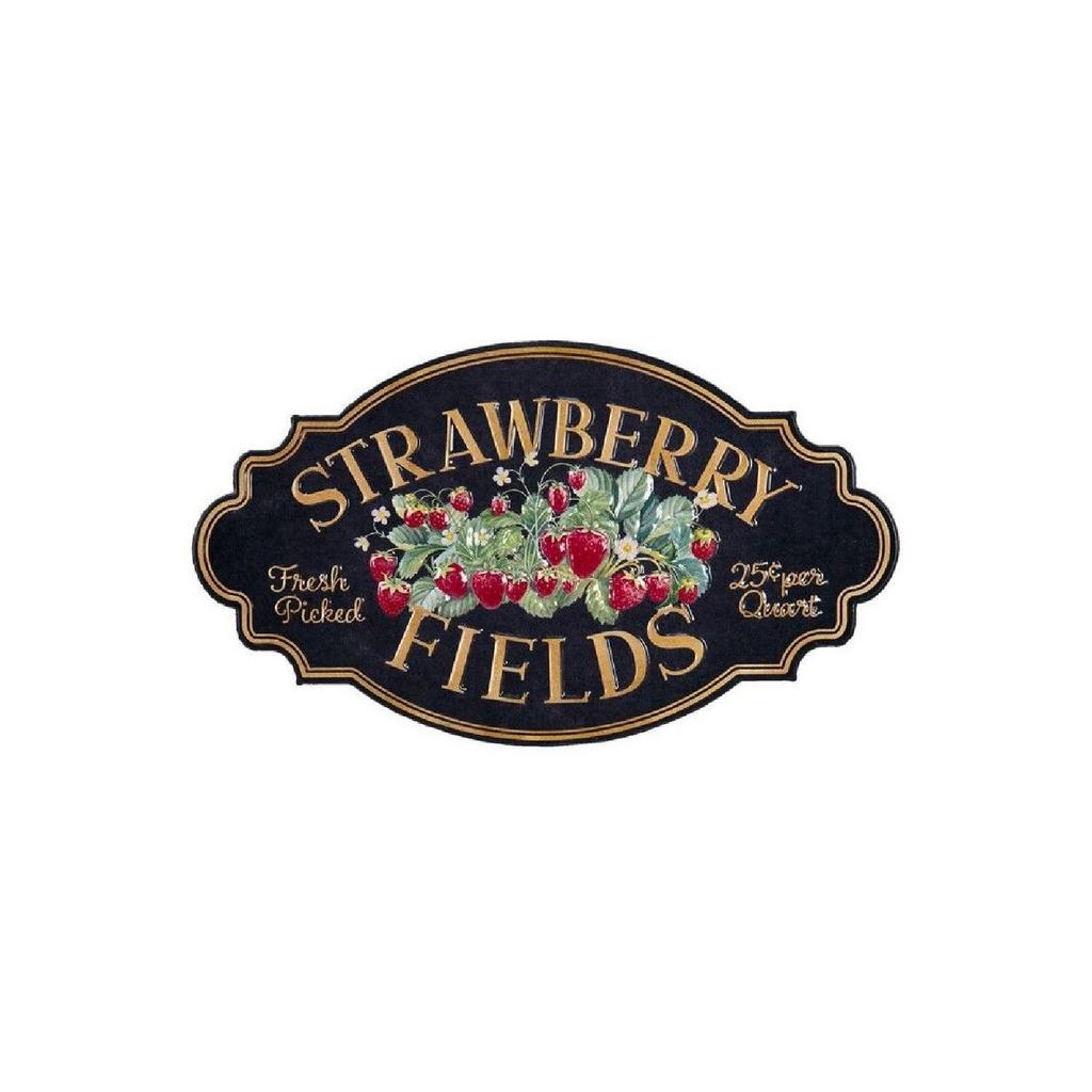 Табличка декоративная "Клубничные поля"