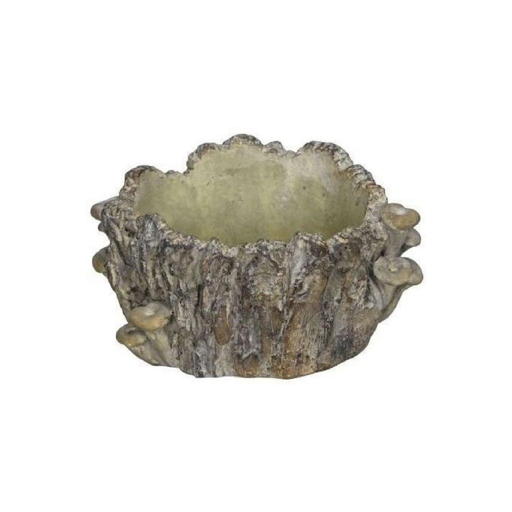 Кашпо "Пенек с грибами"