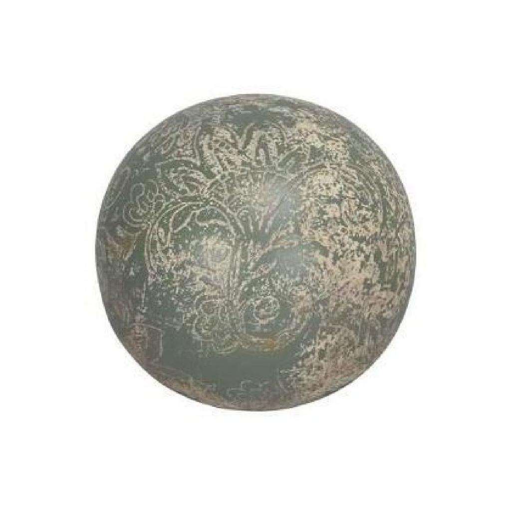 Шар декоративный "Зеленый орнамент"