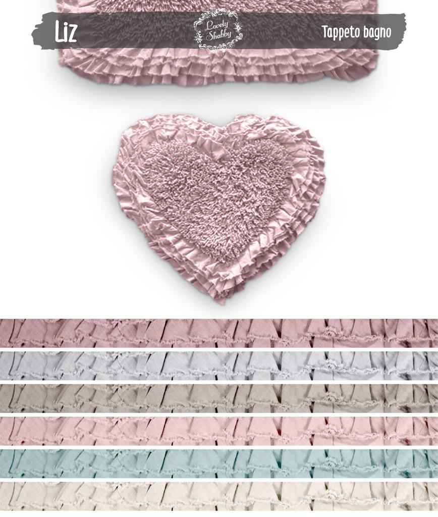 Коврик для ванной Сердце "Лиз"