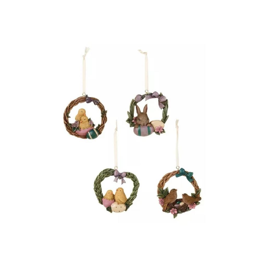 Декор подвесной "Пасхальный венок" в ассортименте