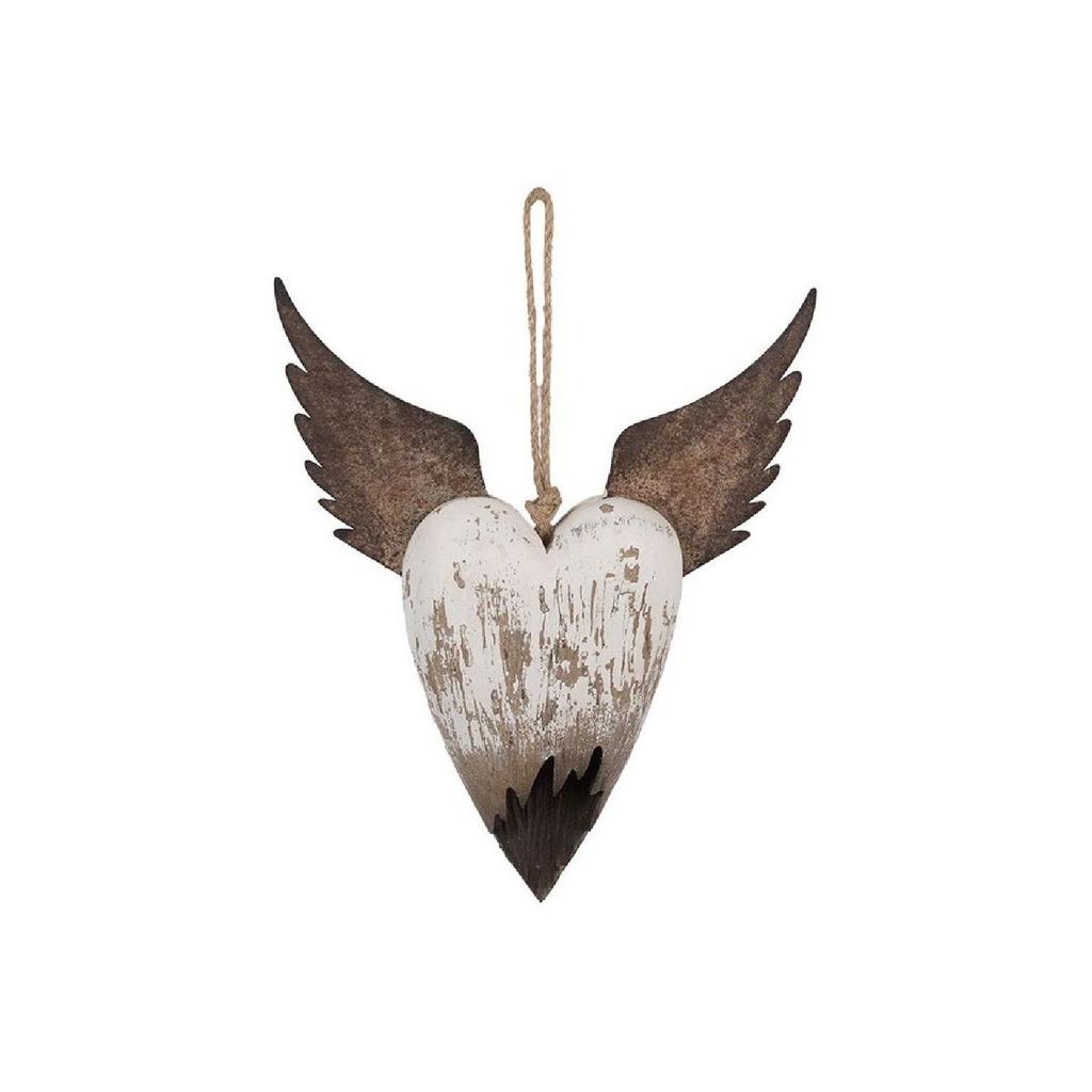 Декор подвесной "Сердце с крыльями" большое
