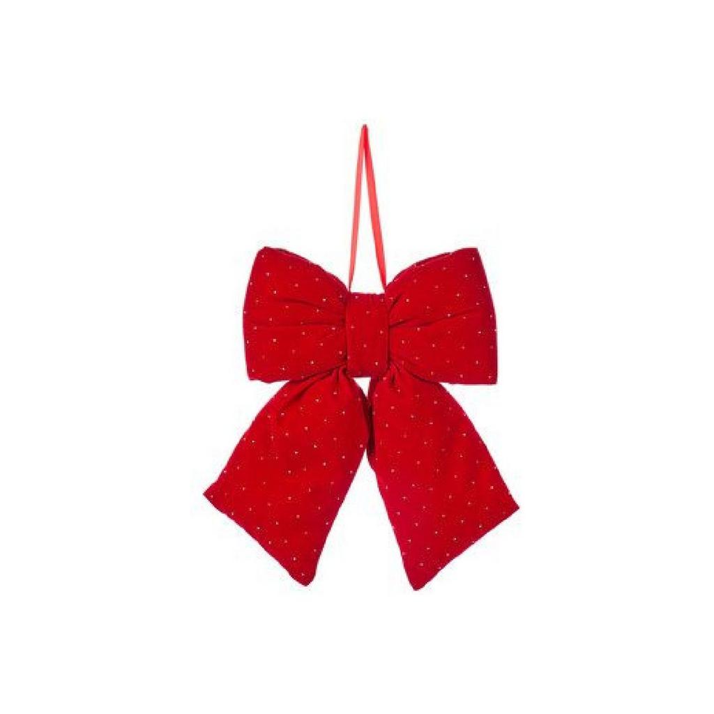 Декор подвесной "Красный бант" малый