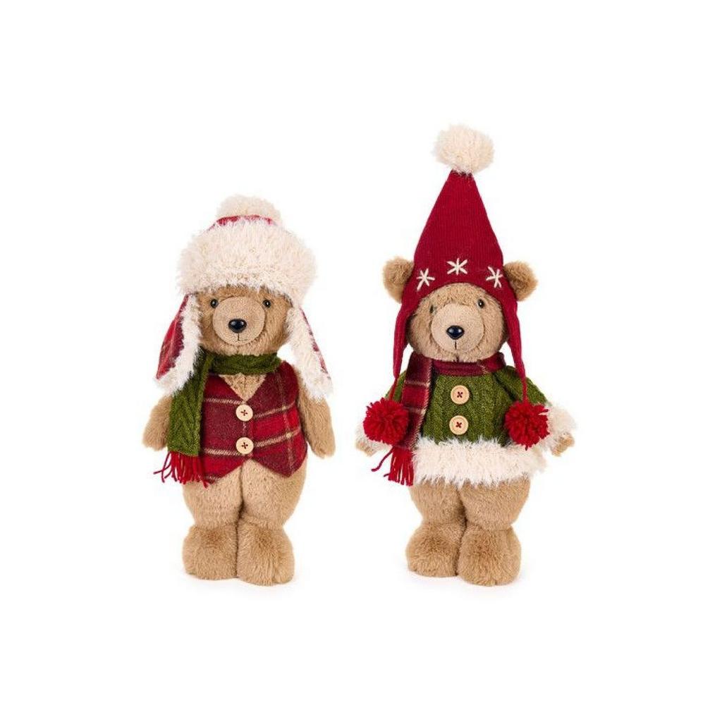 Декор "Медвежонок в шапке" стоящий большой в ассортименте