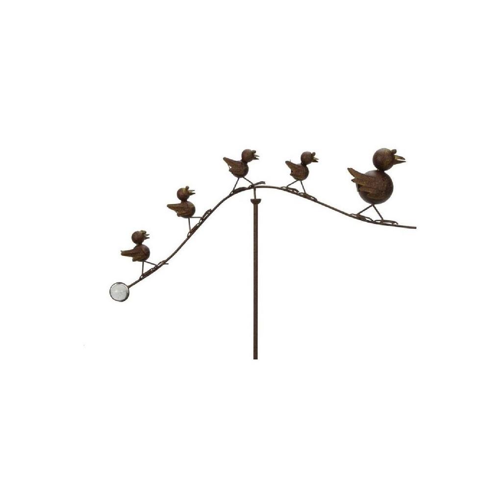 Декор для сада балансирующий "Птичье семейство"