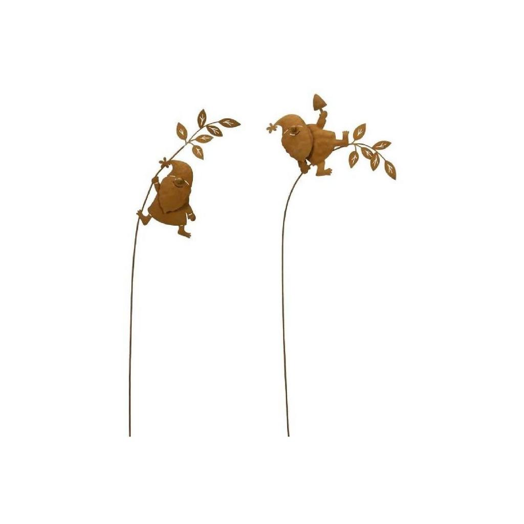 Декор на штекере "Цветочный гном"