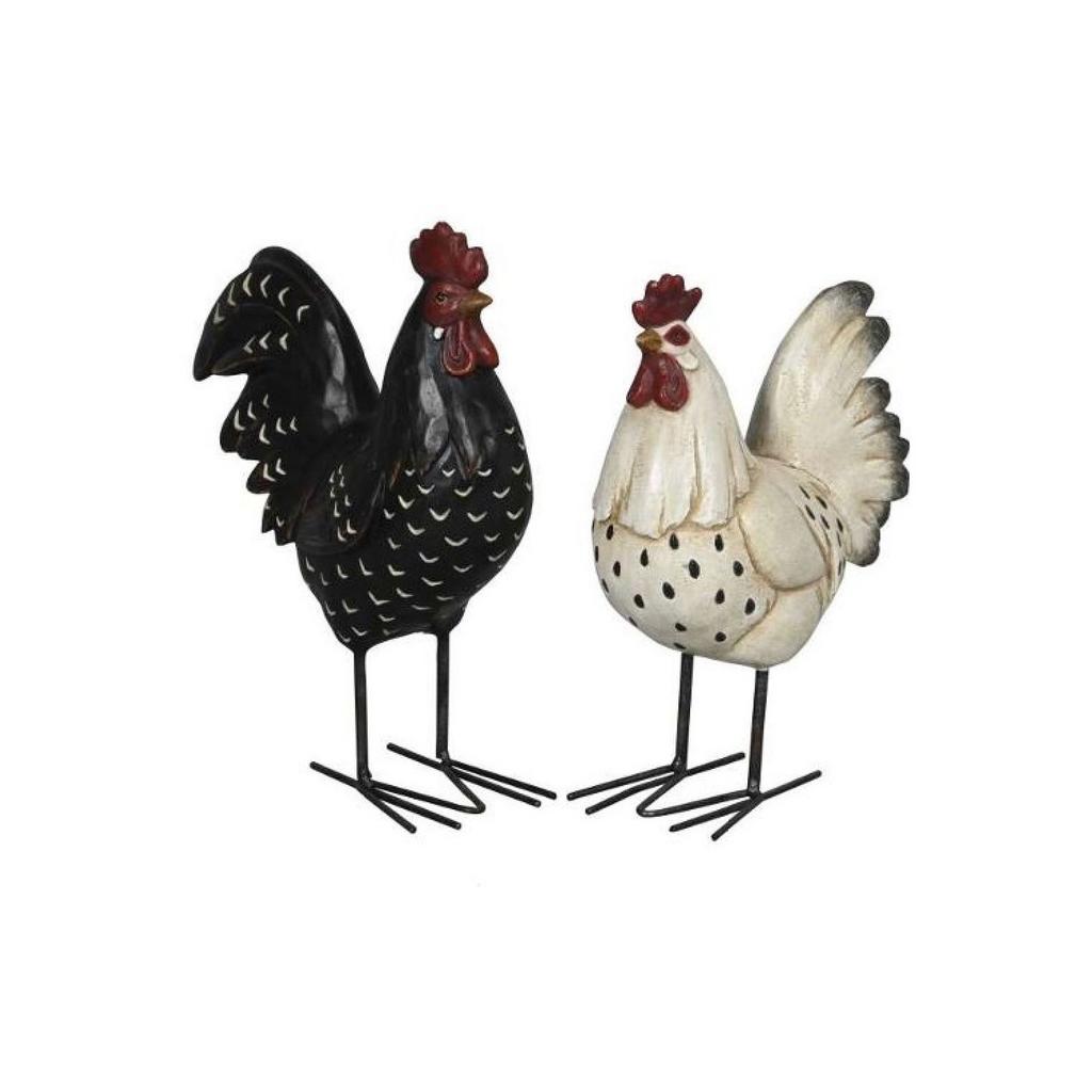Набор 2 шт Декор "Петух/Курица"
