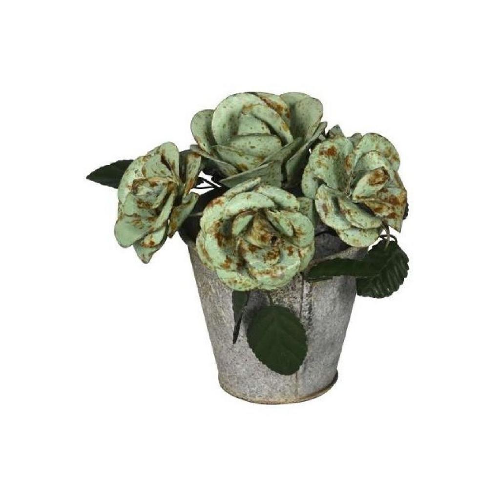 Декор "Античные розы в кашпо"