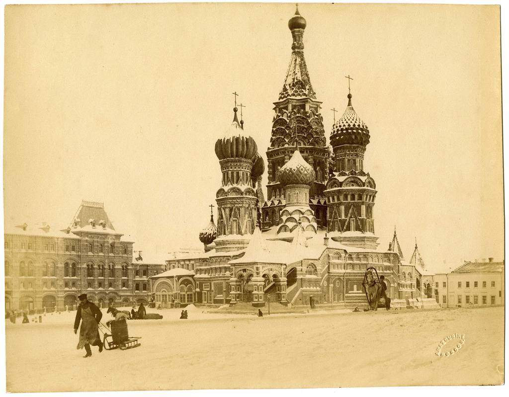 Алексей Мазурин. Москва. Красная площадь зимой. 1890 г.
