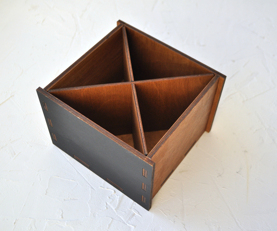 Карандашница с меловой стороной и секциями