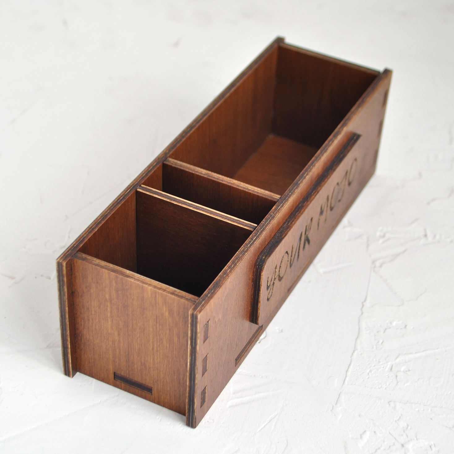 Органайзер прямоугольный из дерева - органайзер на стол для кафе и ресторанов сделаем на заказ с логотипом