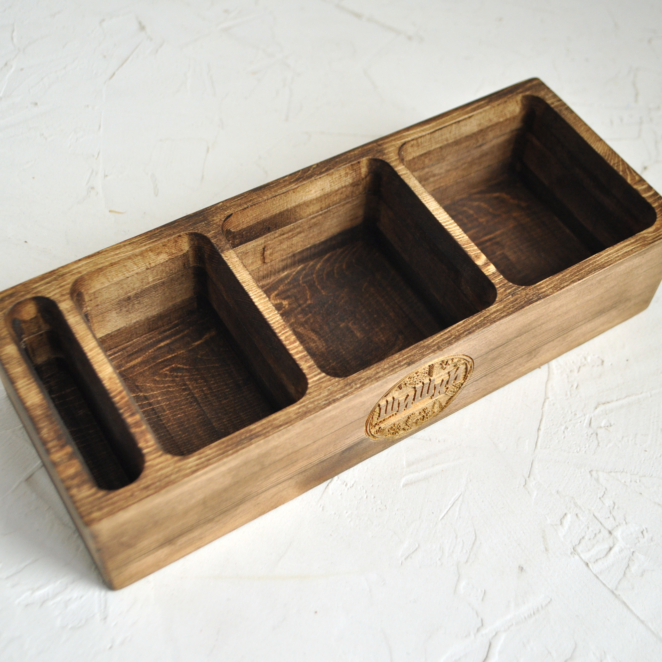 Органайзер под специи из массива