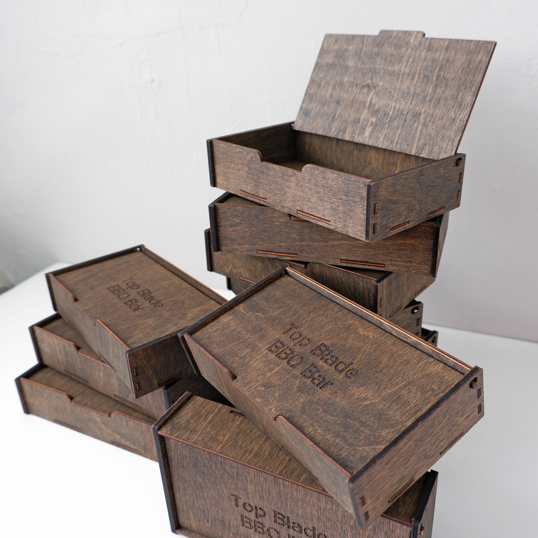 счетница коробочка из дерева со свободной крышкой купить заказать со своим логотипом