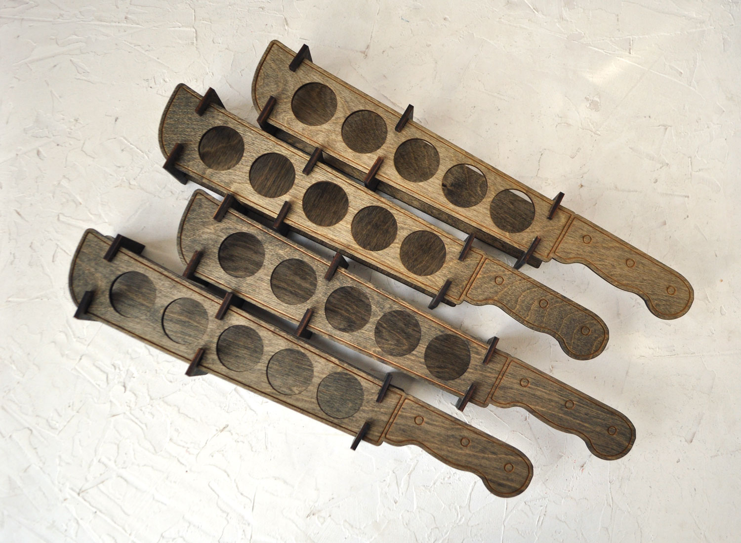 Шотница мачете из дерева на 5 шотов