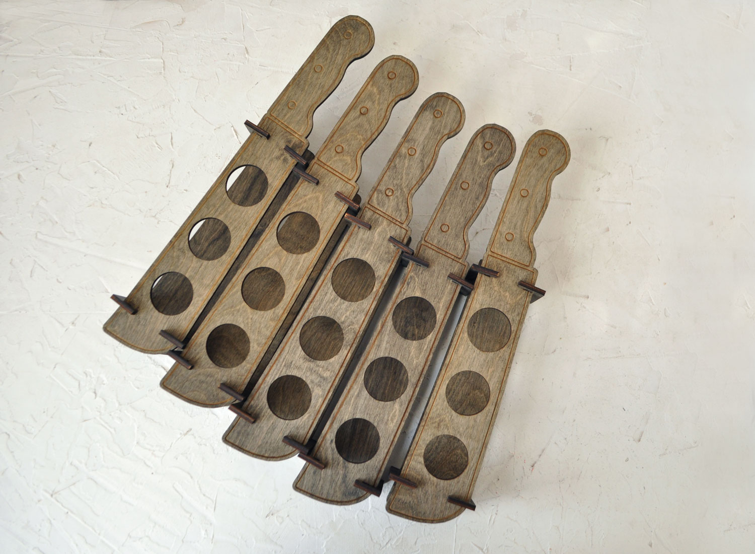 Шотница мачете из дерева на 3 шота