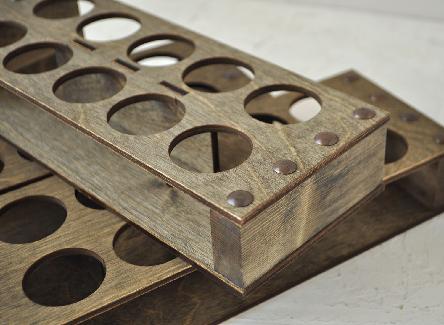 Подставка для 10 шотов из дерева