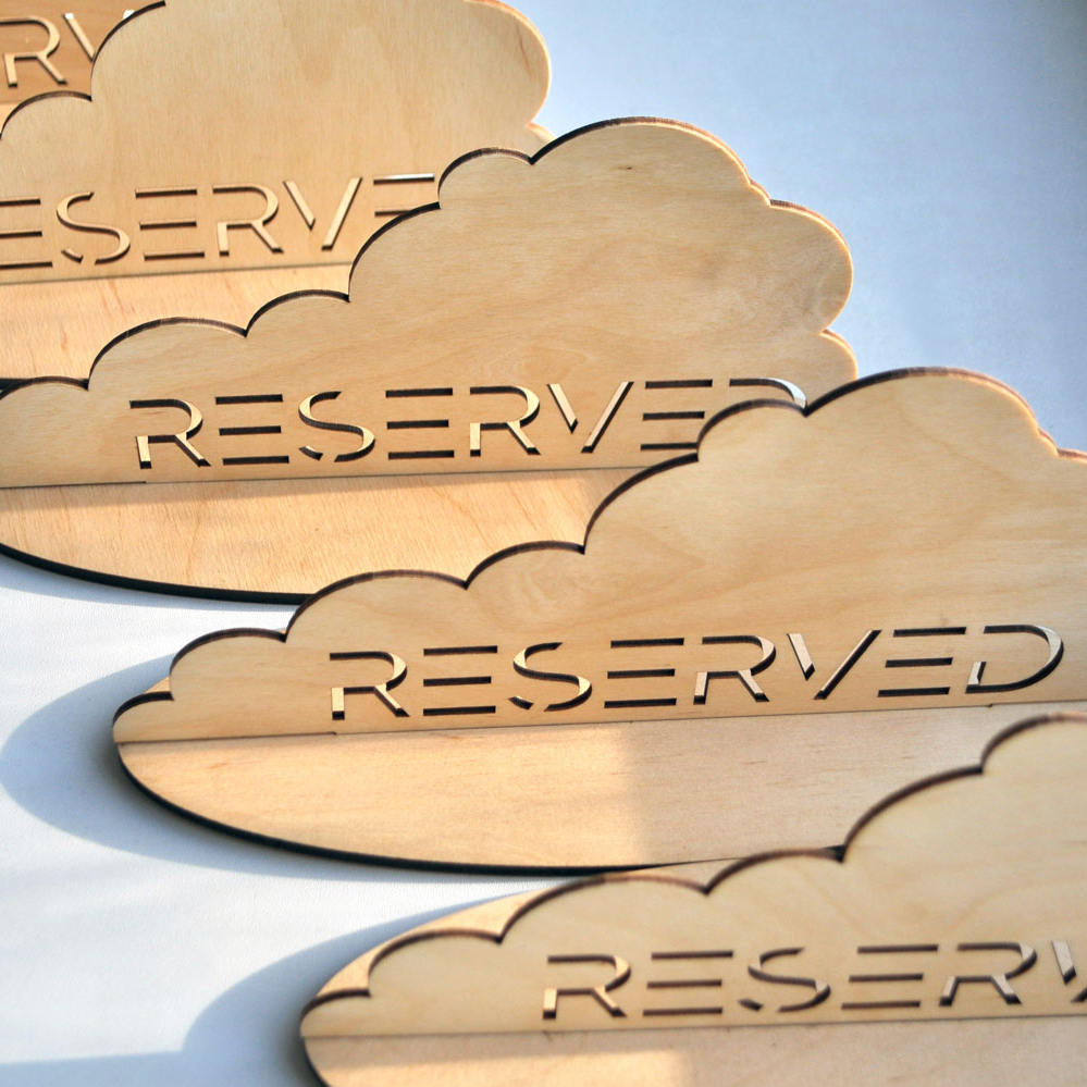 деревянная табличка для резерва стола для кафе бара ресторана на заказ с доставкой по РФ