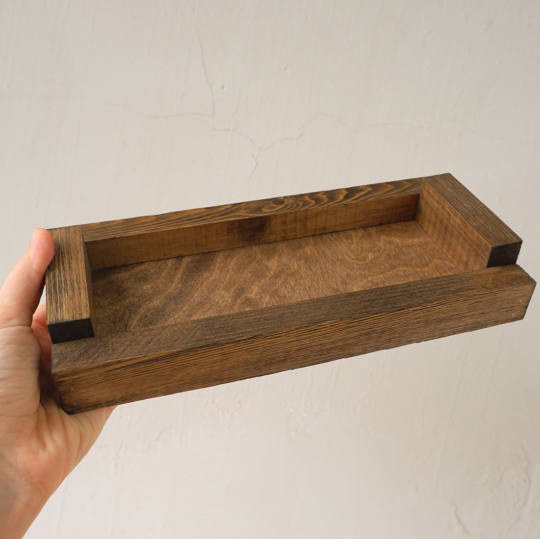 ящик для подачи столовых приборов из массива дерева состаренная техника - заказать для кафе ресторана бара