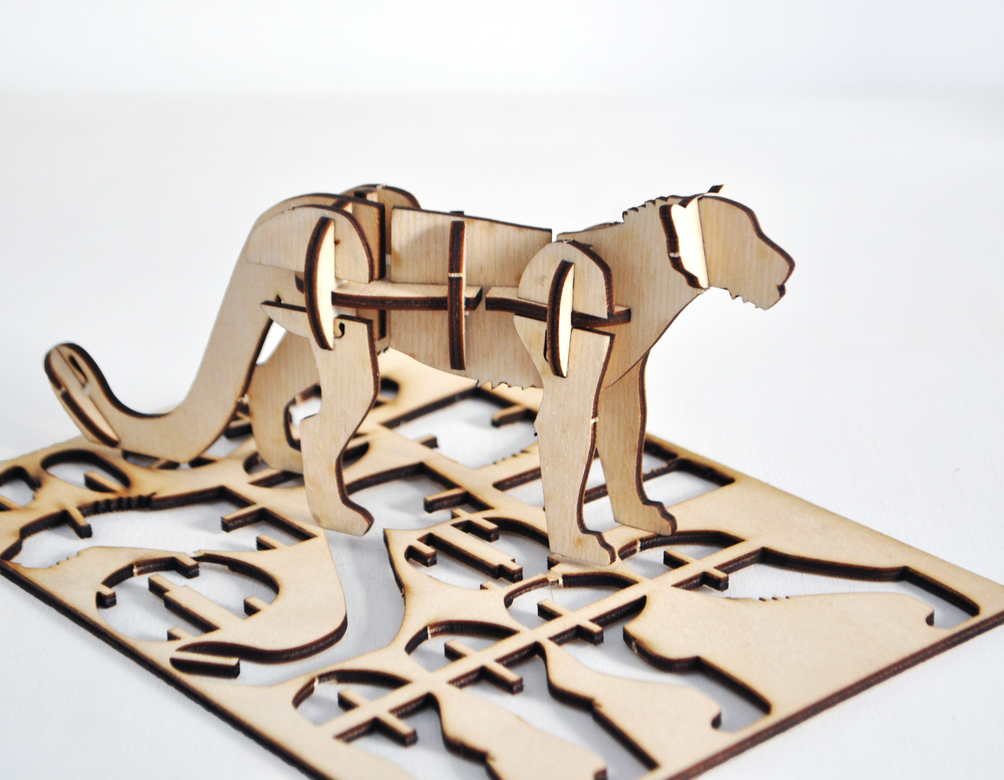 Сборный сувенир с сибирским характером - Снежный барс Никадим