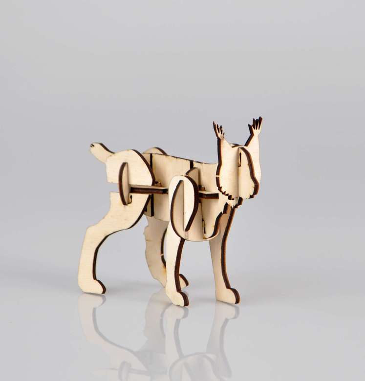 Сборный сувенир с сибирским характером - Рысь Анфиса