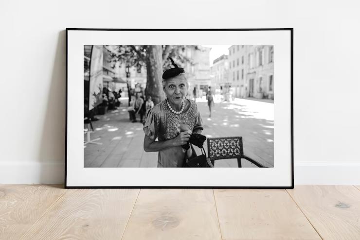 Постер  из серии «‎Grannies»  - Француженка - размер А2