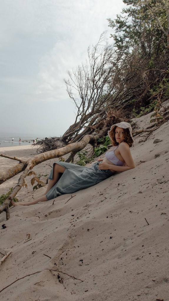 Панама с бахромой и лентами Беж