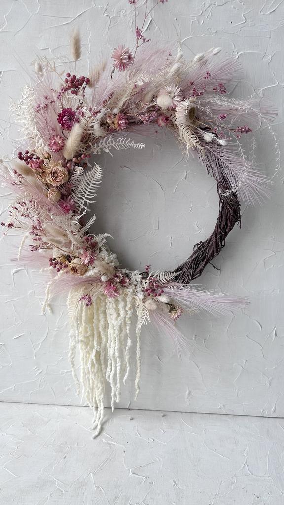 Веночек из сухоцветов "Нежность"
