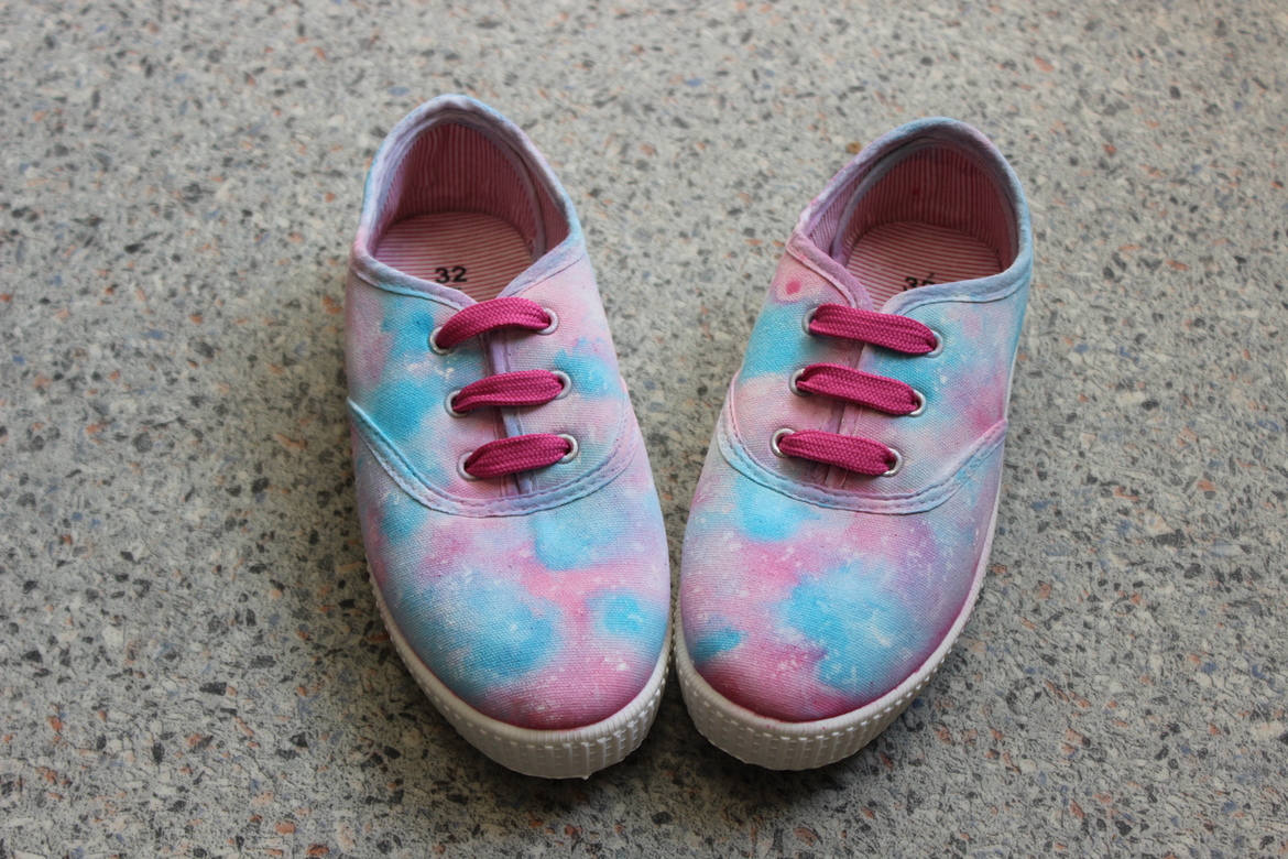 Детские космические кеды "Розовые облака"