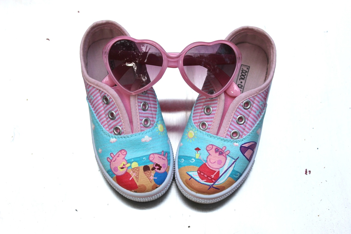 Кеды с росписью "Свинка Пеппа"