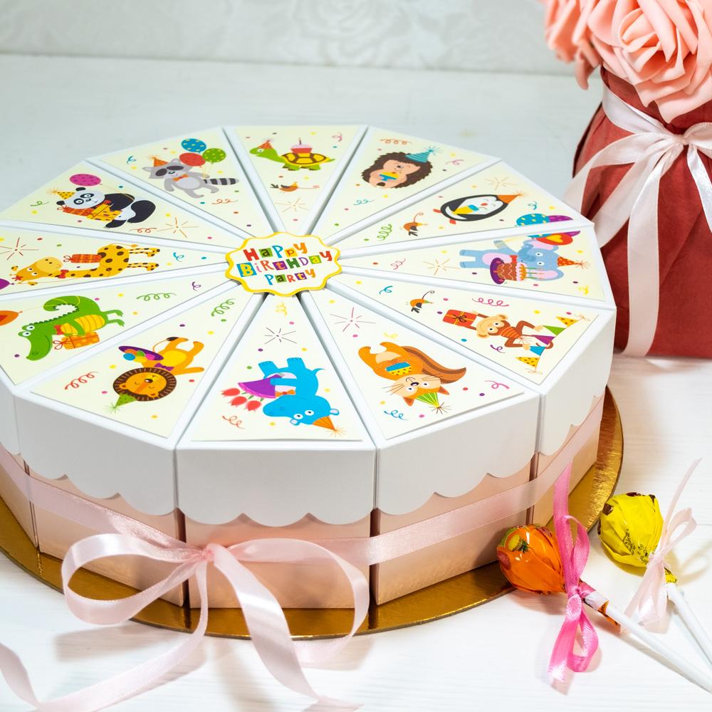 Торт "Animal Party", розовый