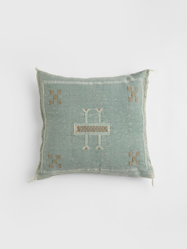 Подушка из шёлка алоэ вера Denim Bleu