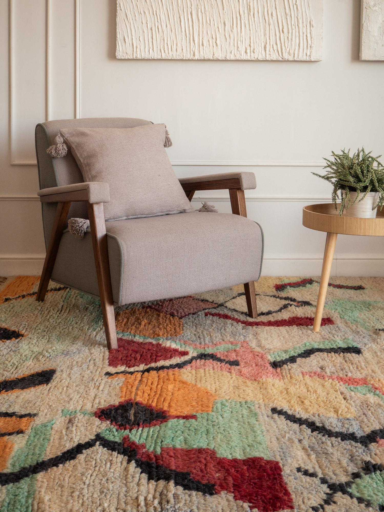 Берберский ковёр из овечьей шерсти Boujaad 285х210 см